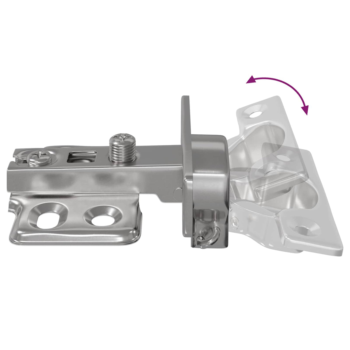 vidaXL Scharnier 2 pcs Nikkel 85 x 52,5 x 9,5 mm IJzer