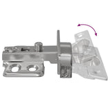 vidaXL Scharnier 2 pcs Nikkel 85 x 52,5 x 9,5 mm IJzer