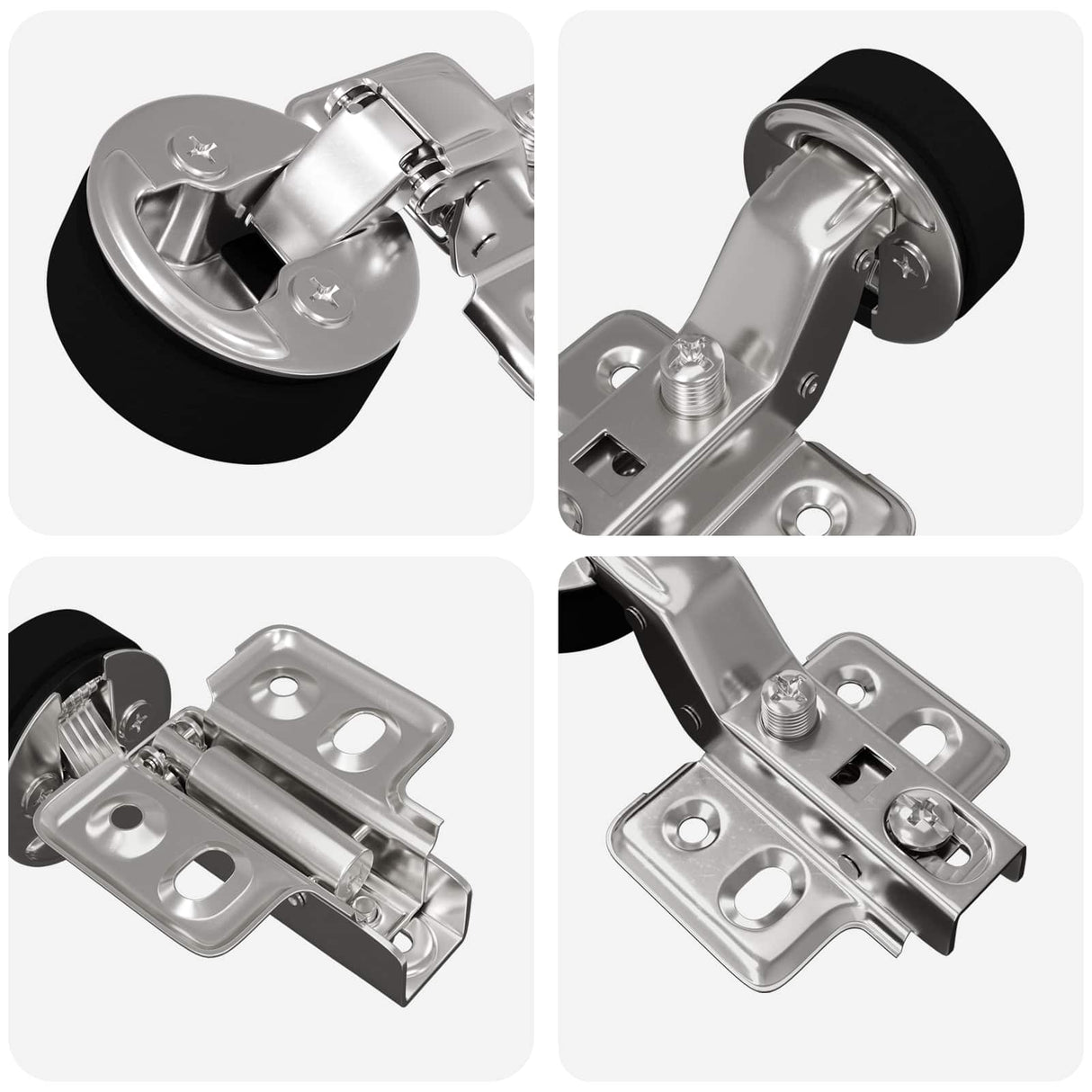 vidaXL Hinge 2 pcs Silver 35 mm Iron
