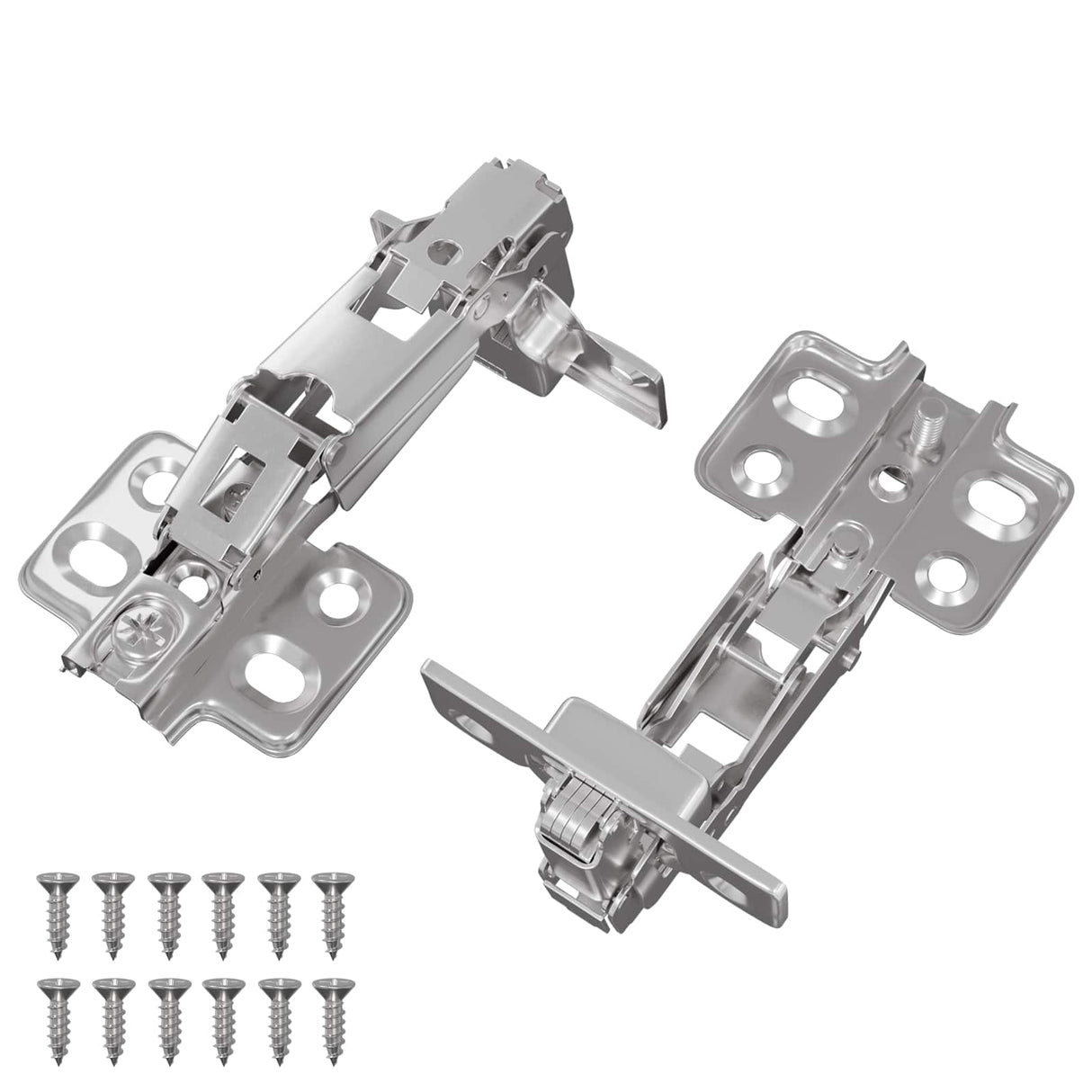 vidaXL Scharnier 2 pcs Nikkel 139 x 64,1 x 10 mm IJzer