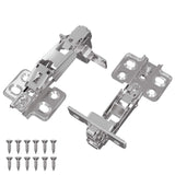 vidaXL Scharnier 2 pcs Nikkel 139 x 64,1 x 10 mm IJzer