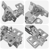 vidaXL Scharnier 2 pcs Nikkel 139 x 64,1 x 10 mm IJzer