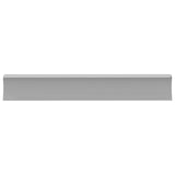 vidaXL Handvat Effen 2 pcs Zilver 105.7 x 7.4 x 15.5 mm Aluminium