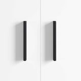 vidaXL Handle 2 pcs Black 106 x 7.4 x 15.5 mm Aluminium