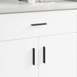 vidaXL Handle 2 pcs Black 106 x 7.4 x 15.5 mm Aluminium