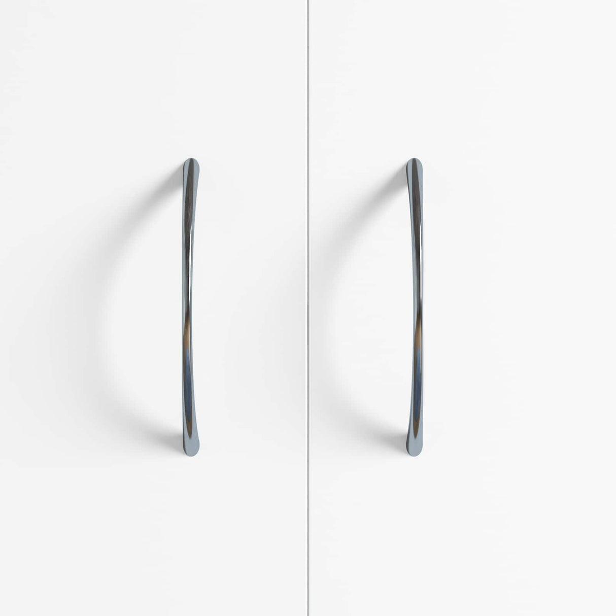 vidaXL Handle 2 pcs Silver 107 x 3.6 x 23 mm Stainless steel