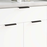 vidaXL Handle 2 pcs Black 120 x 39.6 x 17 mm Aluminium
