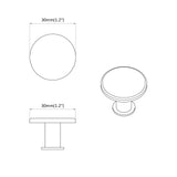 vidaXL Handvat 2 pcs Zwart Ø30 mm Aluminium