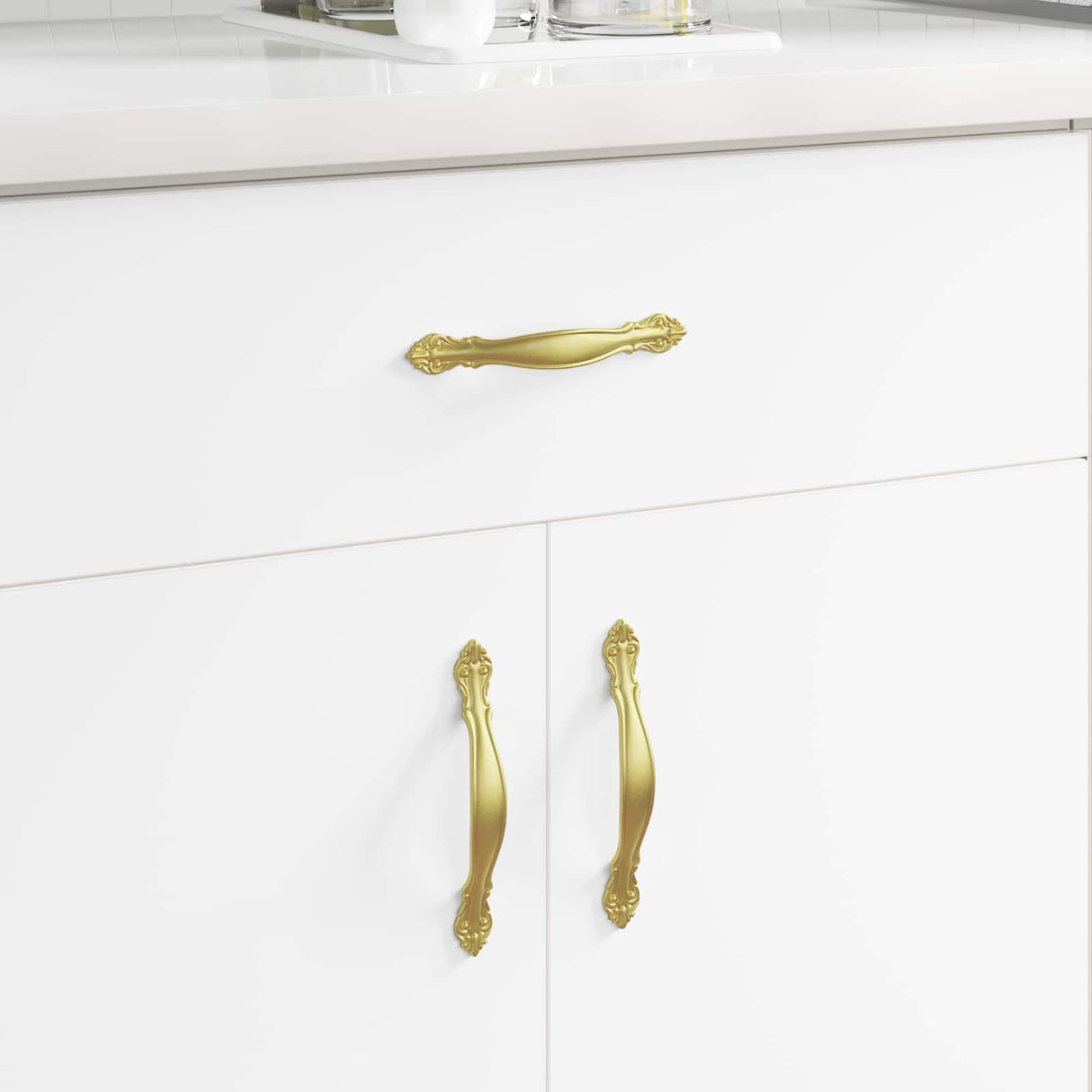 vidaXL Handvat 2 pcs Goud 143 x 19,2 x 20 mm Zink Legering