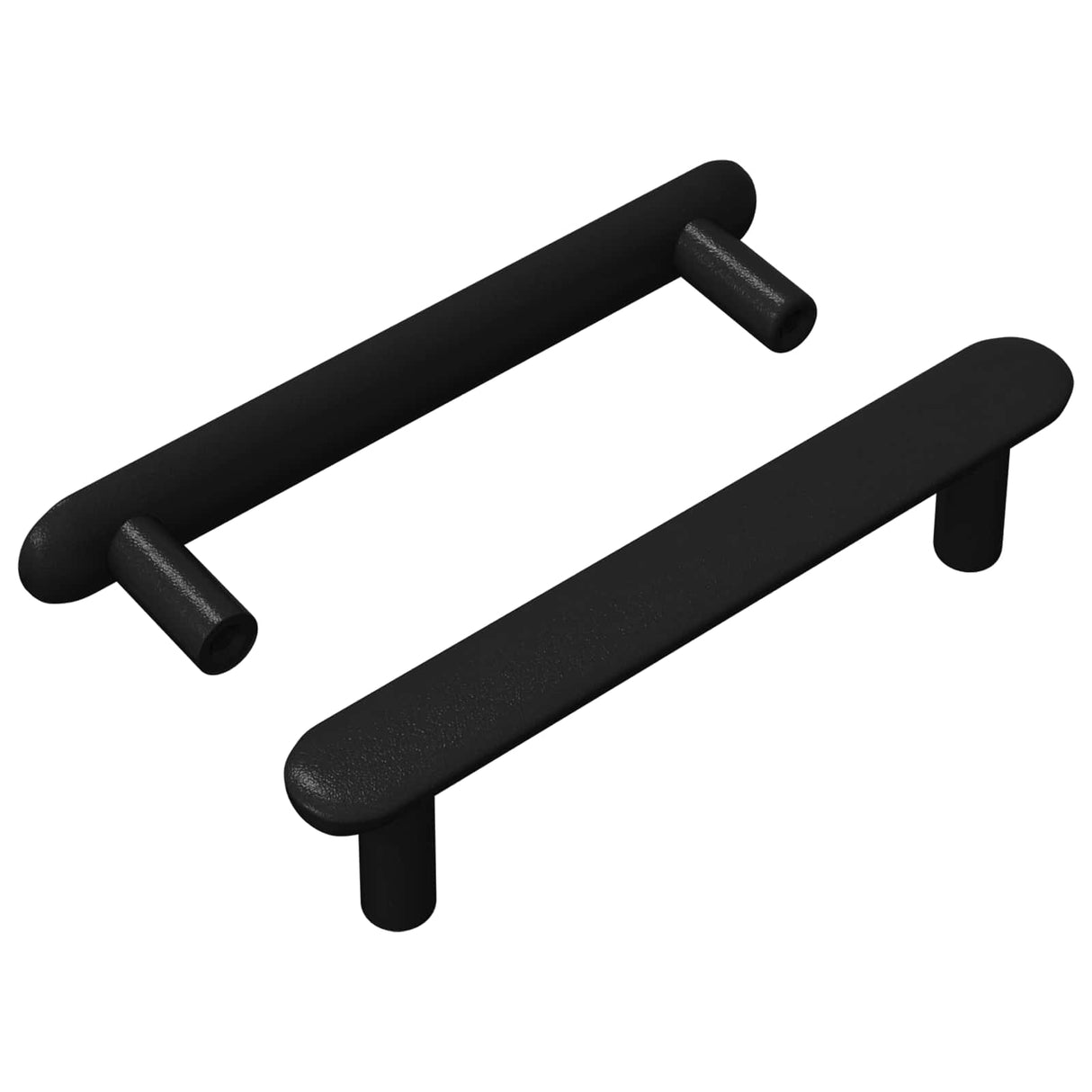 vidaXL Kast Handvat 2 pcs Zwart 121 x 16,6 x 28,3 mm IJzer