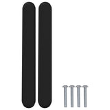 vidaXL Kast Handvat 2 pcs Zwart 121 x 16,6 x 28,3 mm IJzer