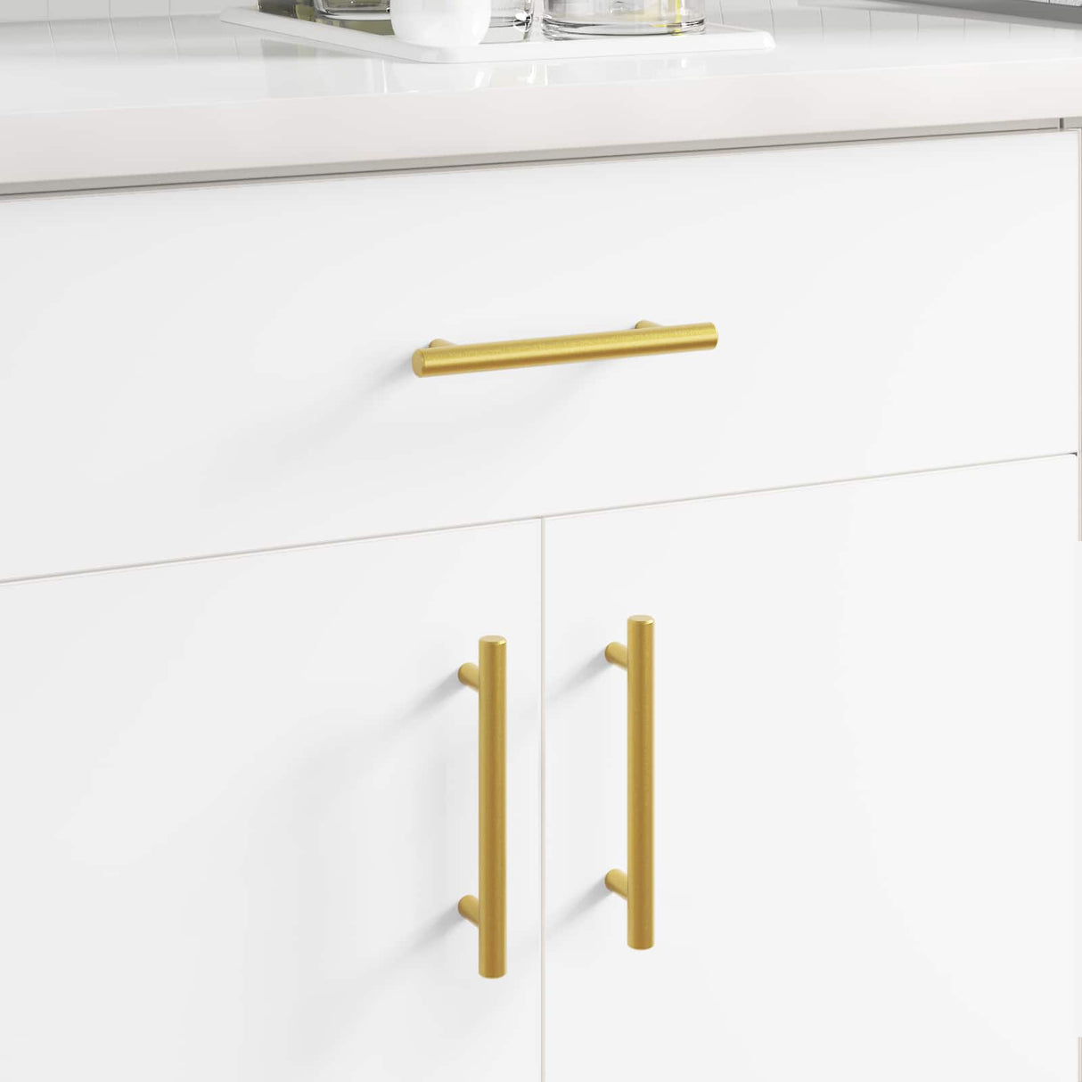 vidaXL Kast Handvat 2 pcs Goud 150 mm Roestvrij staal
