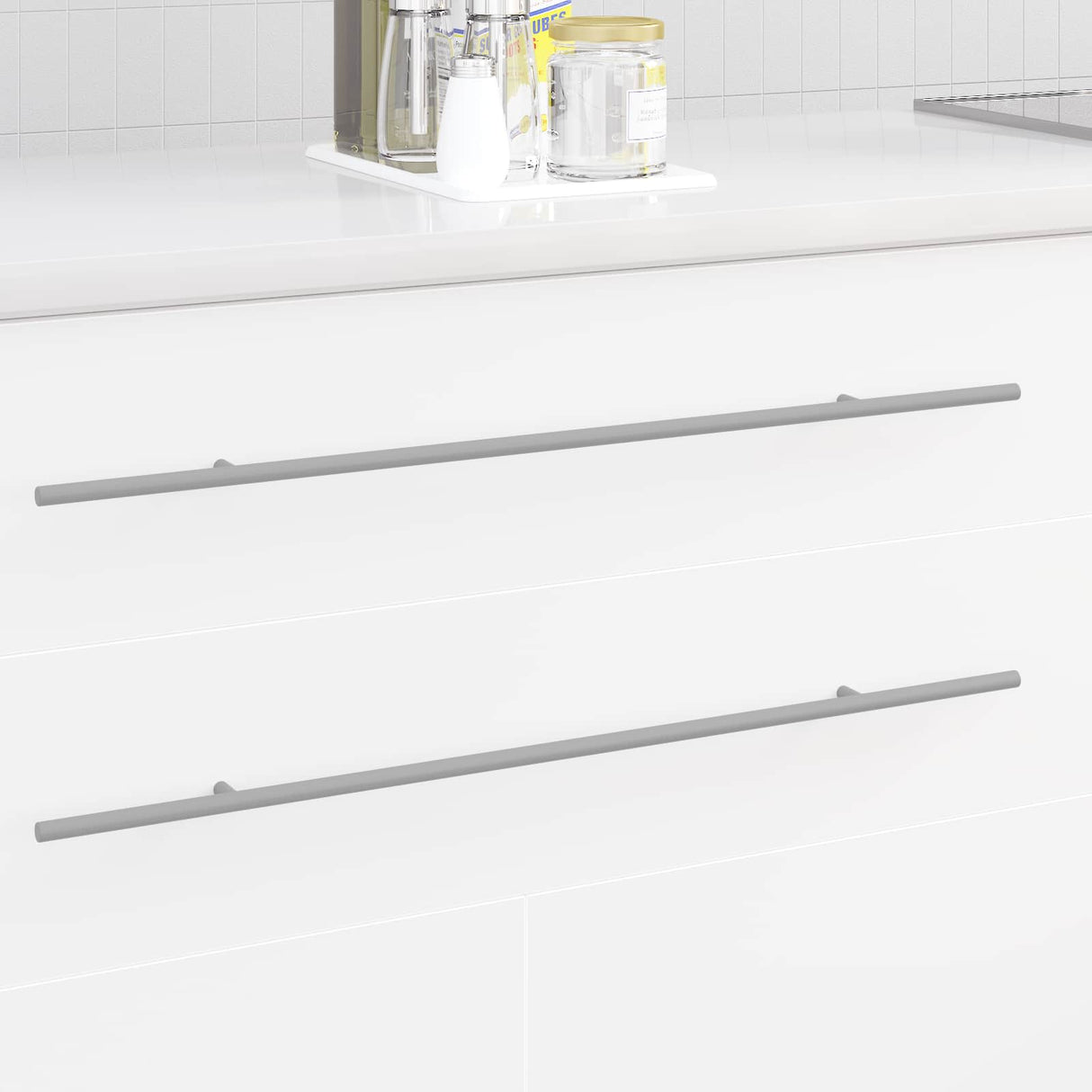 vidaXL Kast Handvat 2 pcs Zilver 700mm Roestvrij staal