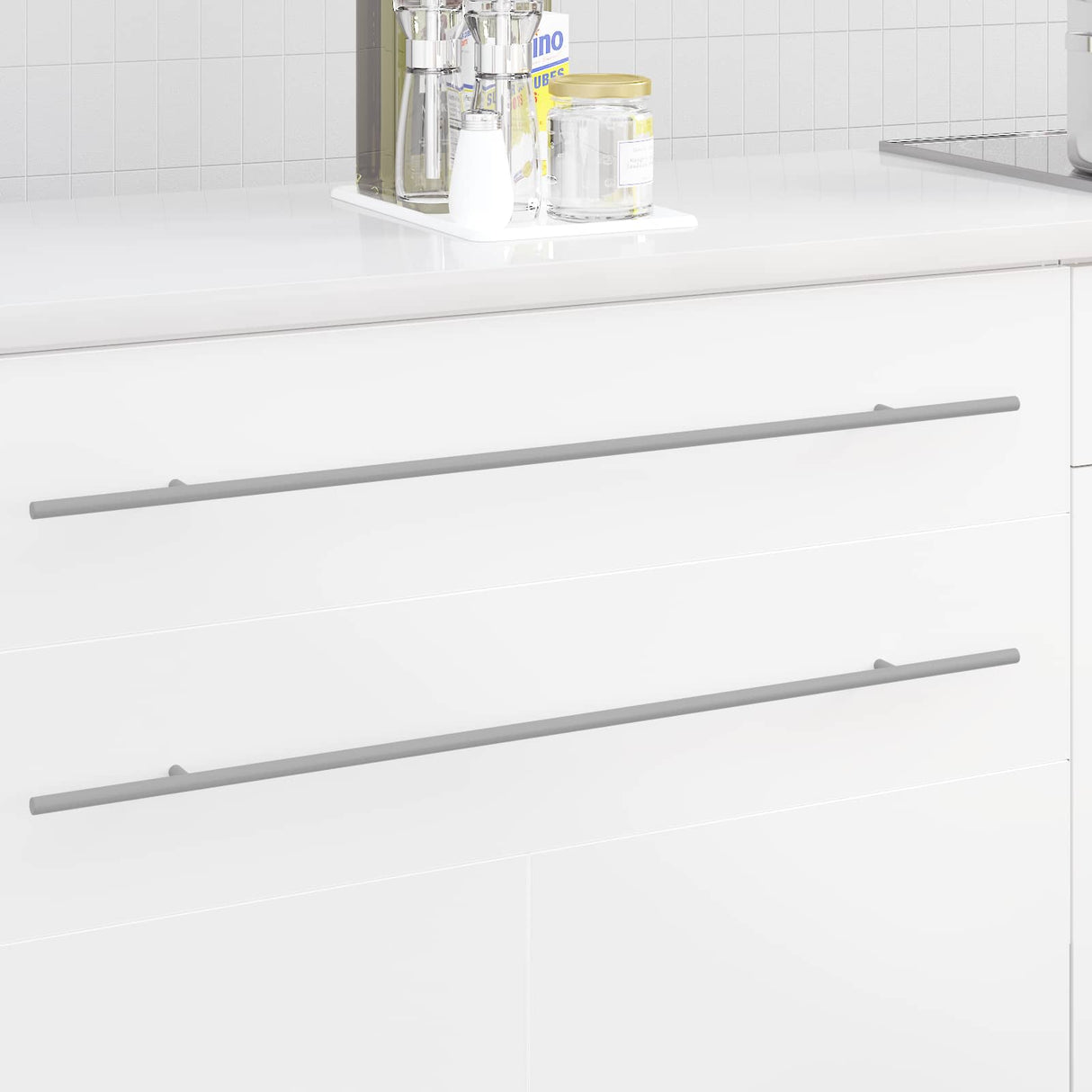 vidaXL Cabinet Handle 2 pcs Silver 800 mm Stainless steel