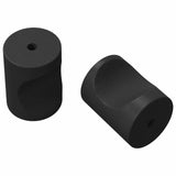 vidaXL Kastknoppen 2 pcs Zwart M4 x 12 mm IJzer