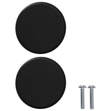 vidaXL Cabinet Knob 2 pcs Black 18 x 23 mm Iron