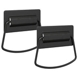 vidaXL Kast Handvatten 2 pcs Zwart 85 x 45 mm Metaal