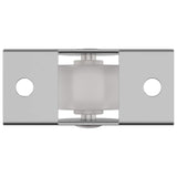 vidaXL Caster 2 pcs Wit 42 x 11,5 x 29 mm IJzer