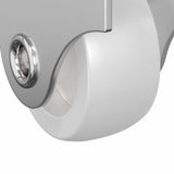 vidaXL Caster 2 pcs Wit 42 x 11,5 x 29 mm IJzer