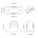 vidaXL Caster 2 pcs Wit 42 x 11,5 x 29 mm IJzer