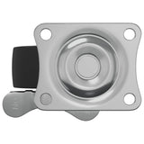 vidaXL Caster 2 pcs Zwart en zilver 50,7 x 50,7 x 24,4 mm Ijs en nylon