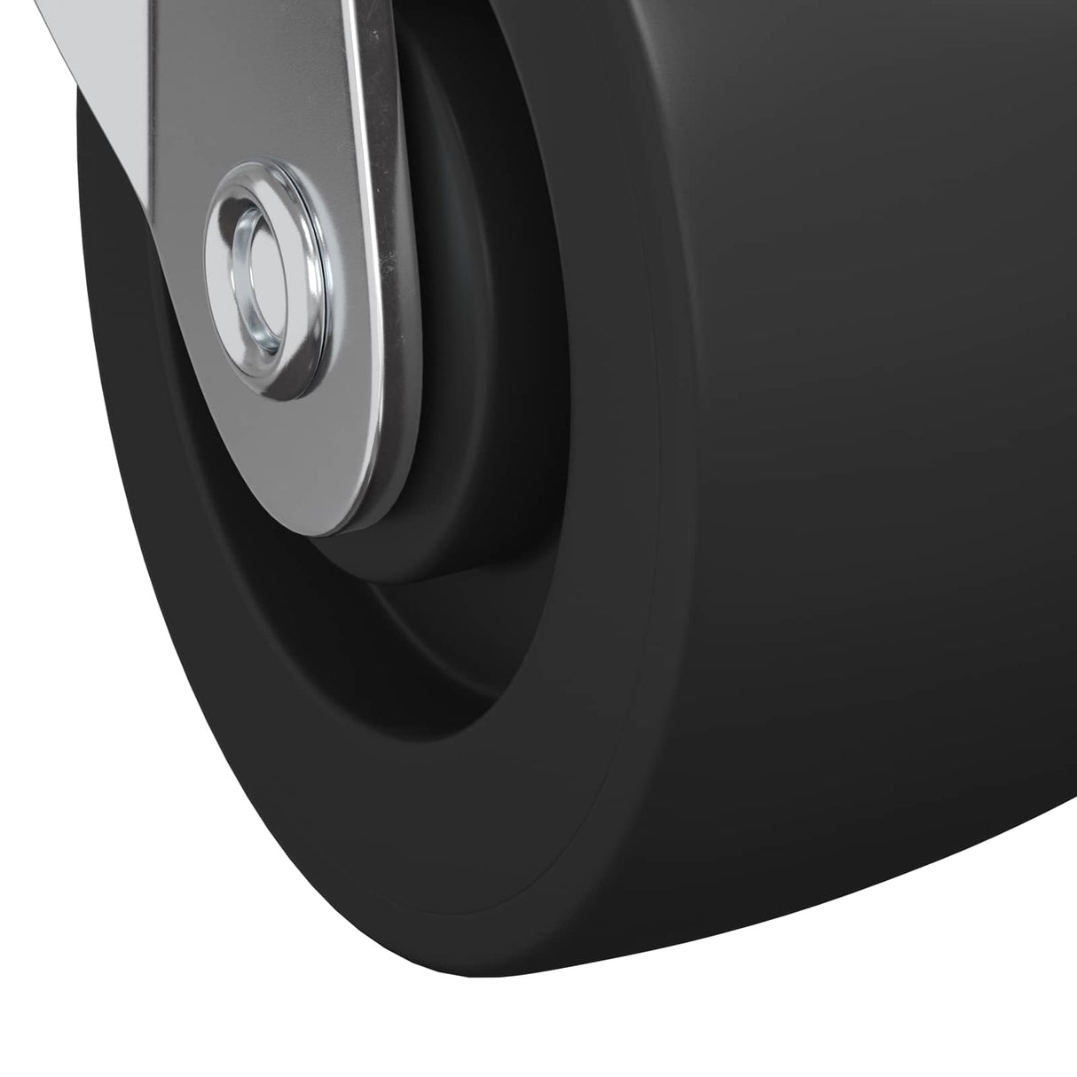 vidaXL Caster 2 pcs Zwart en zilver 50,7 x 50,7 x 24,4 mm Ijs en nylon