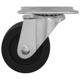 vidaXL Zwenkwiel 2 pcs Zilver 60 x 60 x 50 mm Ijs en nylon