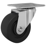 vidaXL Zwenkwiel 2 pcs Zilver 60 x 60 x 50 mm Ijs en nylon