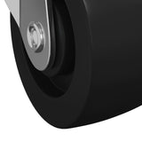 vidaXL Zwenkwiel 2 pcs Zilver 60 x 60 x 50 mm Ijs en nylon