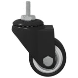 vidaXL Zwenkwiel 2 pcs Zwart 40,4 x 40,4 x 19,7 mm Ijs en nylon