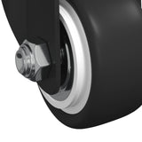 vidaXL Zwenkwiel 2 pcs Zwart 40,4 x 40,4 x 19,7 mm Ijs en nylon