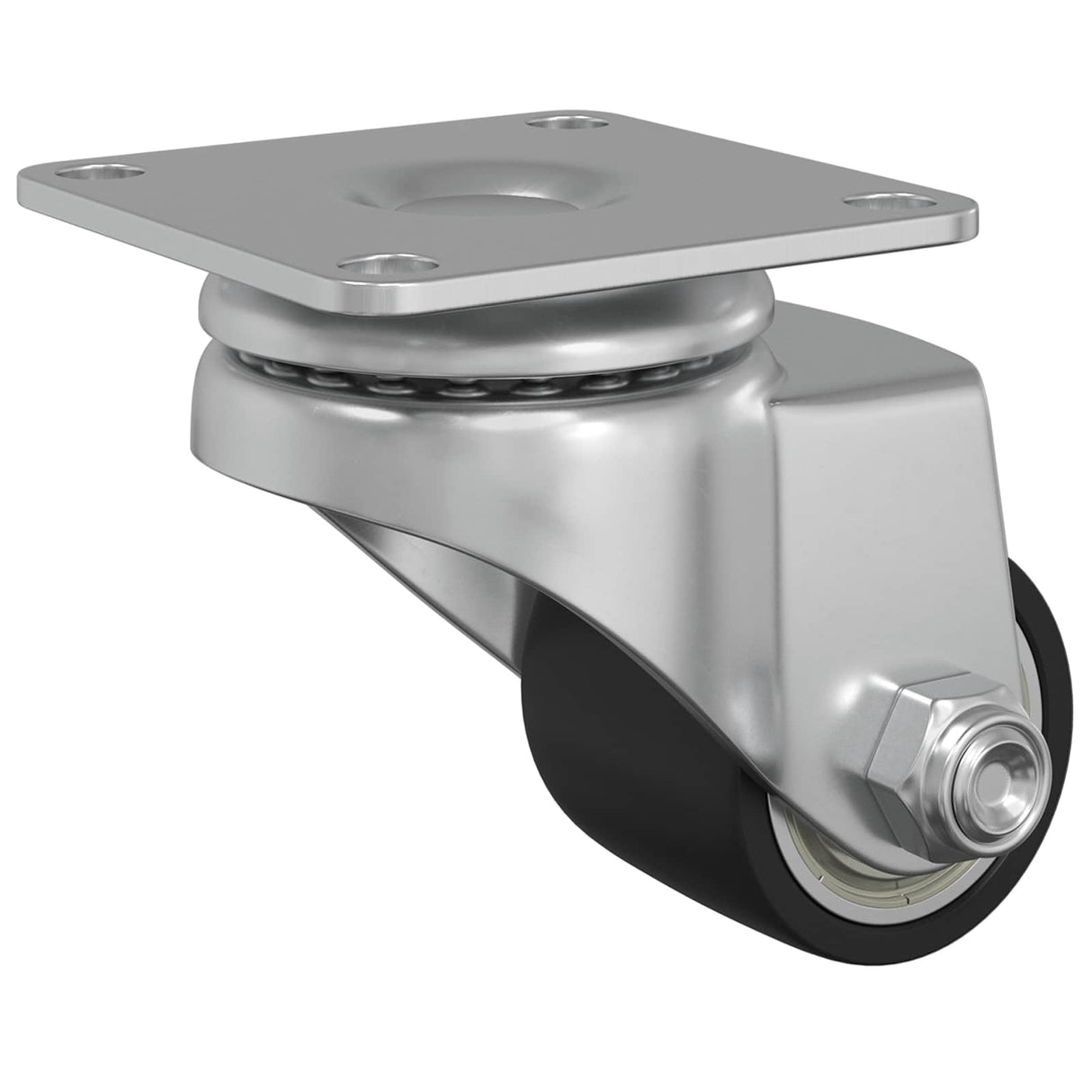vidaXL Caster 2 pcs Zilver 44,1 x 44,1 x 1,95 mm Nylon