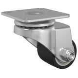 vidaXL Caster 2 pcs Zilver 44,1 x 44,1 x 1,95 mm Nylon