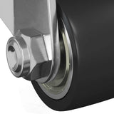 vidaXL Caster 2 pcs Zilver 44,1 x 44,1 x 1,95 mm Nylon
