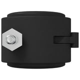 vidaXL Caster 2 pcs Zwart en Zilver 40,1 x 40,1 x 37,8 mm Ijzer en PP