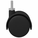 vidaXL Wielen 2 pcs Zwart 40,1 x 37,8 mm PP en IJzer