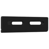 vidaXL Hoekbeugel 2 pcs Zwart 138,5 x 50,5 x 16 mm IJzer