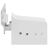 vidaXL Kast ophangbeugel 2 pcs Wit 70 x 48 x 19 mm Ijzer en Plastic