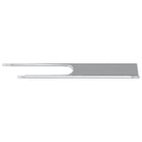 vidaXL Flush Mount Beugel 2 pcs Zilver 75 x 66 x 1,4 mm Staal