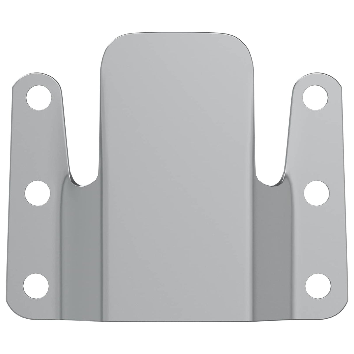 vidaXL Flush Mount Beugel 2 pcs Zilver 75 x 66 x 1,4 mm Staal