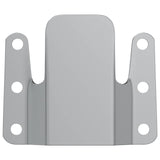 vidaXL Flush Mount Beugel 2 pcs Zilver 75 x 66 x 1,4 mm Staal