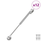 vidaXL Hydraulische gasveer 2 pcs Zilver 280 x 17 x 16 mm PP en ijzer