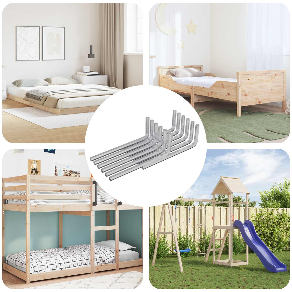 vidaXL Inbussleutel 2 pcs Zilver 20 x 52 mm Staal