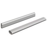 vidaXL Kaststang 2 pcs Zilver 264 x 15 x 29 mm Aluminiumlegering