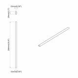 vidaXL Kaststang 2 pcs Zilver 264 x 15 x 29 mm Aluminiumlegering