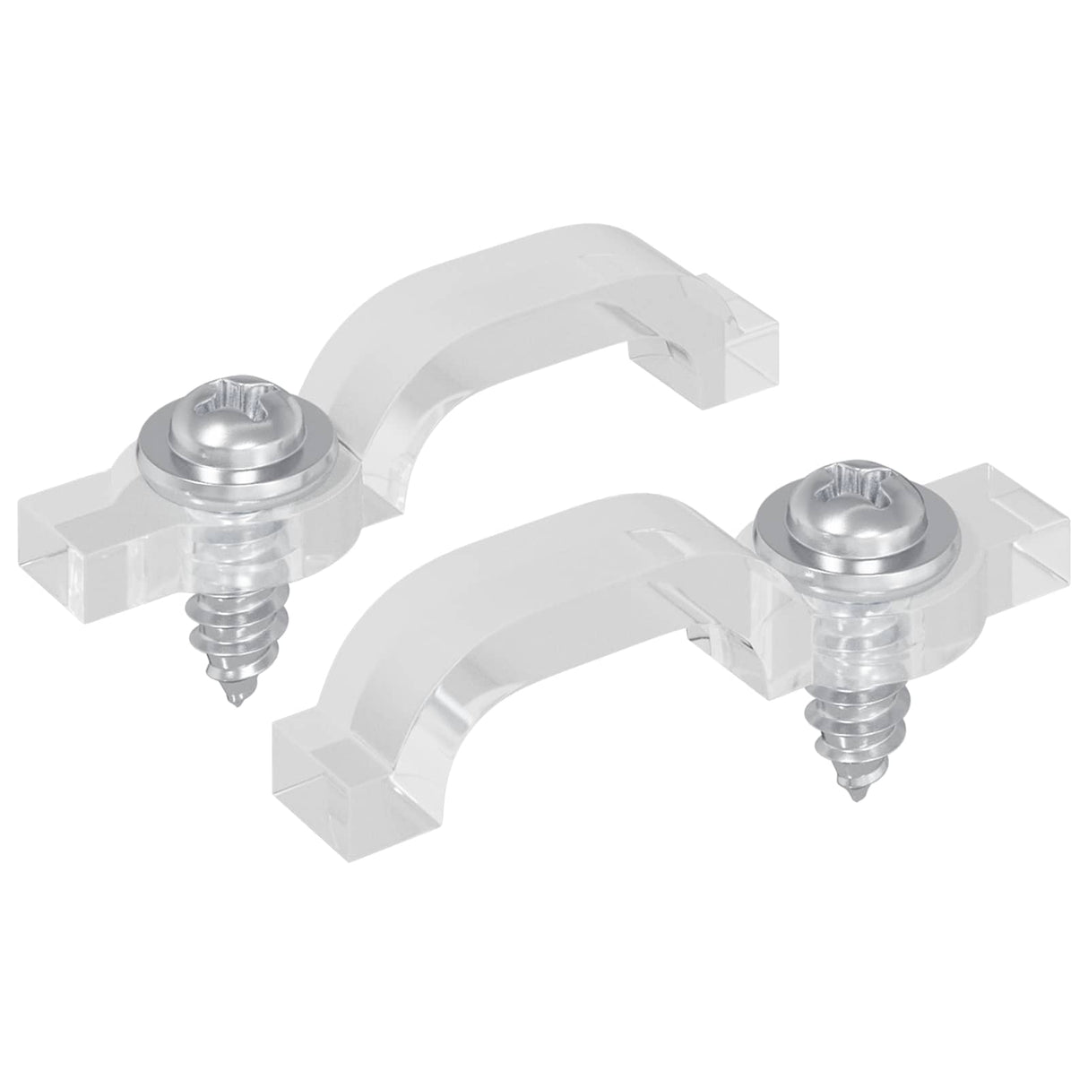 vidaXL LED stripclips 2 pcs Doorzichtig 23,8 x 7,3 x 4,3 mm