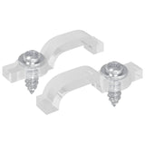 vidaXL LED stripclips 2 pcs Doorzichtig 23,8 x 7,3 x 4,3 mm