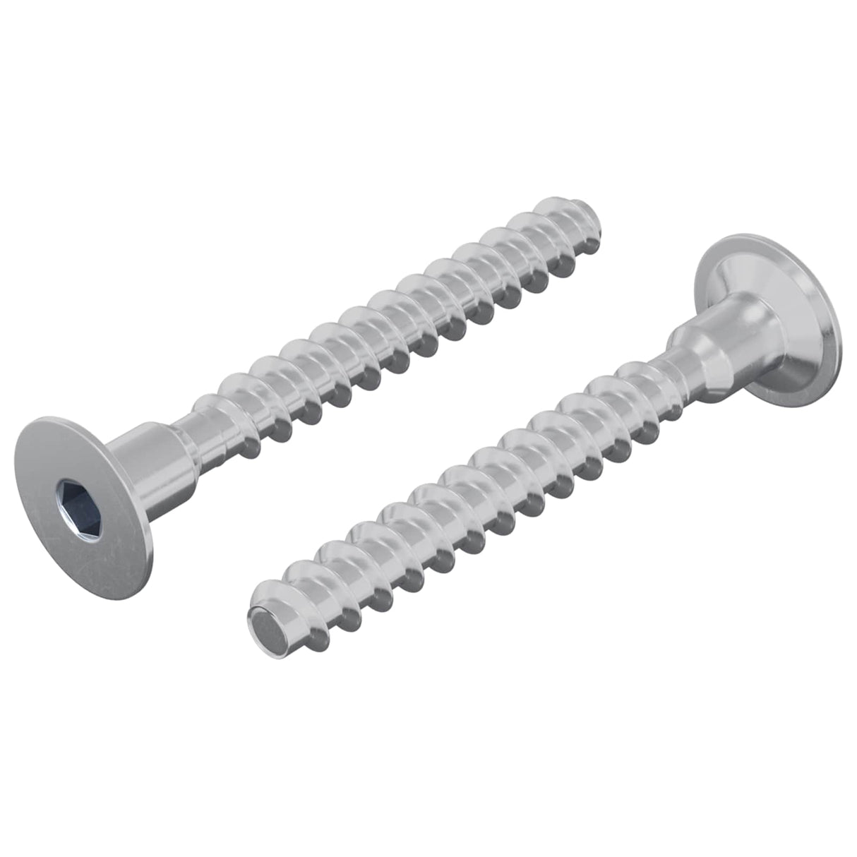 vidaXL Schroef 2 pcs Verzinkt 5 x 40 mm IJzer