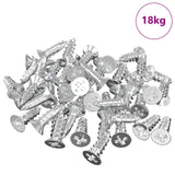vidaXL Spiegel Steun 2 pcs Nikkel 35 x 30 x 8,3 mm Staal