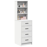 vidaXL Highboard met lade Wit 40 x 41 x 135 cm Bewerkt hout